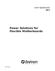 AN-6: Power Solution for Flexible Motherboards