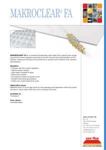 MAKROCLEAR ® FA polycarbonate sheets