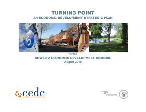 Cowlitz EDC Tip Strategy - Cowlitz Economic Development Council