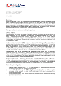 ICATEE Annual Report April 2012 - International Committee for
