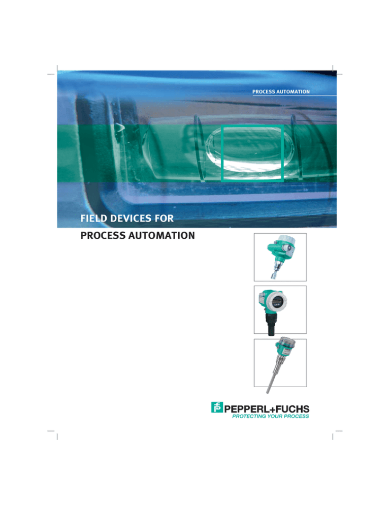 FIELD DEVICES FOR PROCESS AUTOMATION