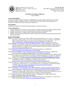 Course Description: Prerequisite: Course Objectives