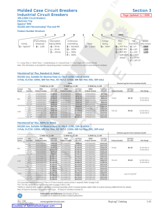 GE 2008 BuyLog — Section 3: Molded Case Circuit Breakers