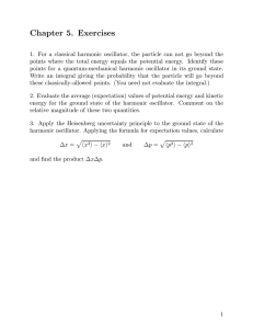 Quantum Harmonic Oscillator Exercises & Solutions