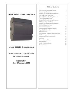 LON DDC Controller Unit DDC Controls