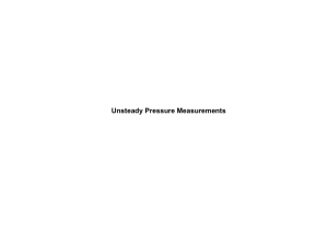 Unsteady Pressure Measurements