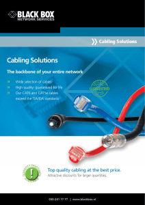 Cabling Solutions - Black Box Network Services