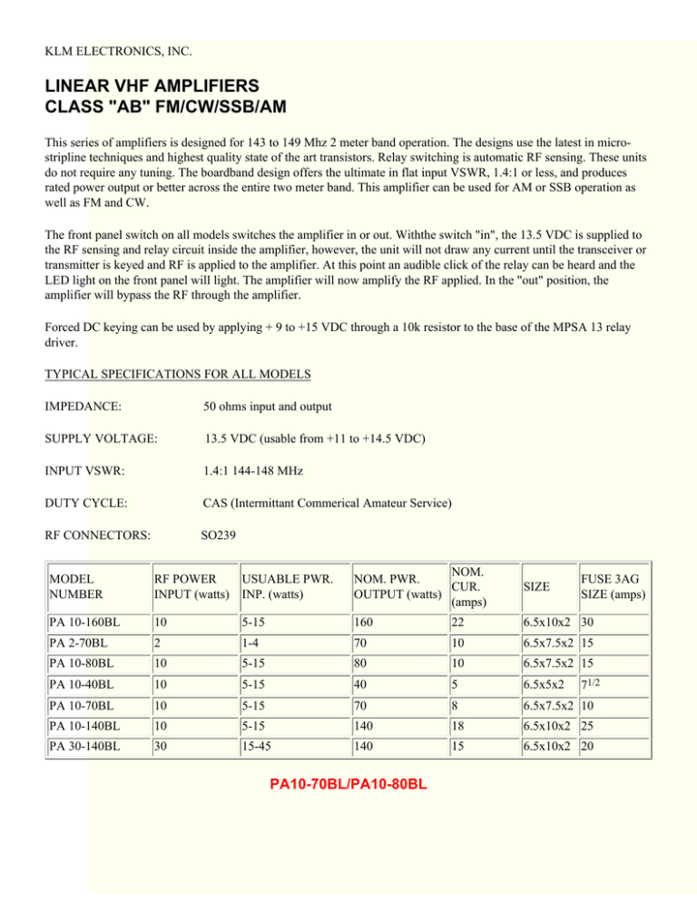 KLM Amplifiers.htm