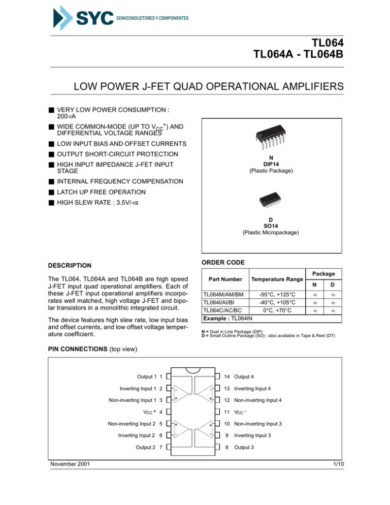 TL064 TL064A - TL064B