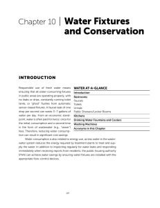 Chapter 10 | Water Fixtures and Conservation