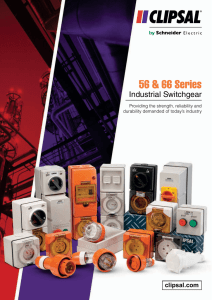 56 and 66 Series industrial switchgear, the power behind todays