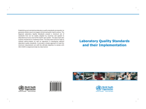 Laboratory Quality Standards and their