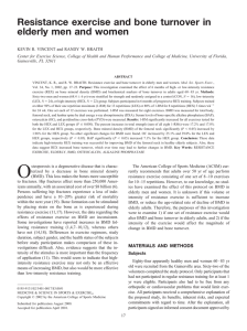 VINCENT, KR, and RW BRAITH. Resistance exercise and