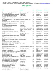 British Council Library Catalog: Books & DVDs