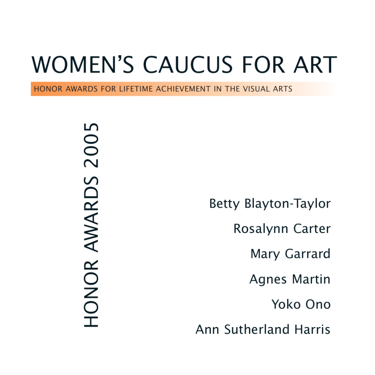 Catalogue PDF the Women`s Caucus for Art