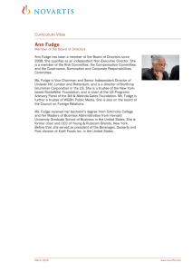 Ann Fudge CV - English