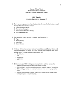 HBSE Theories Practice Questions for Social Work Licensure