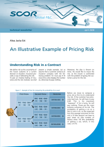 An Illustrative Example of Pricing Risk