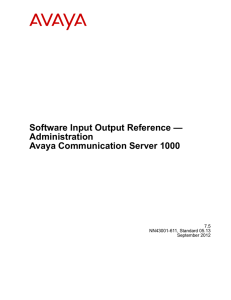 Software Input Output Reference