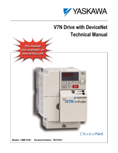 V7N Drive with DeviceNet Technical Manual