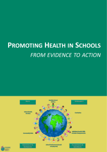 Promoting Health in Schools: From Evidence to Action