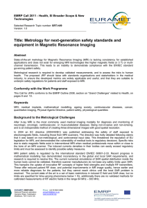 Title: Metrology for next-generation safety standards and equipment