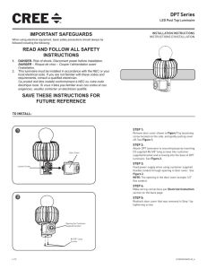 DPT Series Installation Instructions