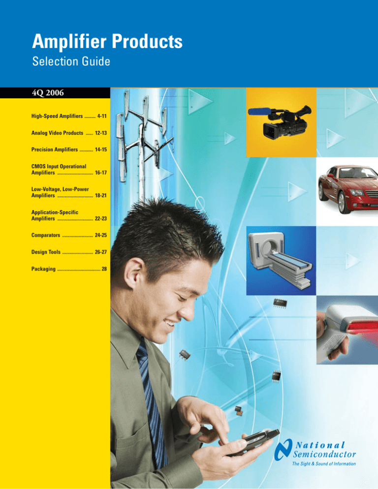 National Semiconductor Amplifier Product Selection Guide