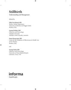 12. Classification of stillbirth: A global approach