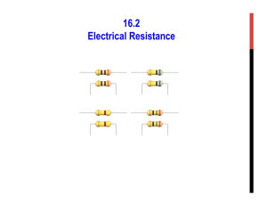 16.2 Electrical Resistance