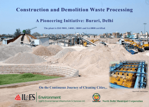 Construction and Demolition Waste Processing