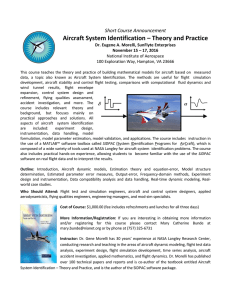 Aircraft System Identification – Theory and Practice