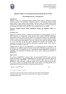 Schottky Barrier Diode Depletion Width Analysis