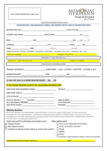 New Patient Registration Forms - Memorial Hermann Surgical