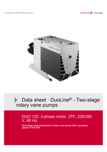 Data sheet · DuoLine® - Two-stage rotary vane pumps DUO 125, 3