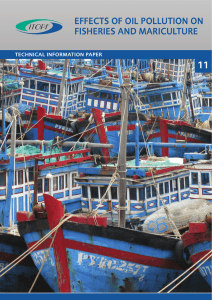 effects of oil pollution on fisheries and mariculture