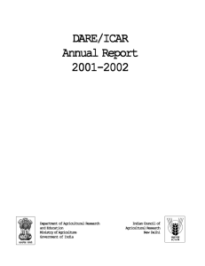 DARE ICAR Annual Report 2001-2002