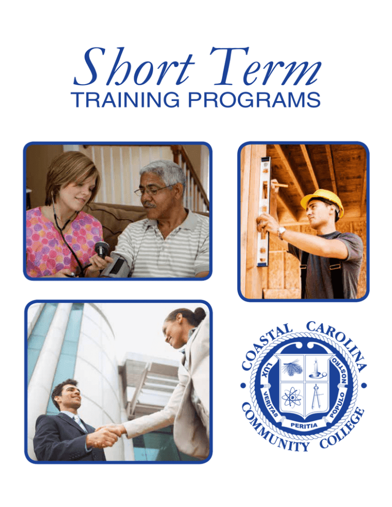 Short Term Training Book Coastal Carolina Community College