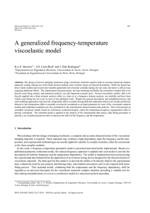A generalized frequency-temperature viscoelastic model