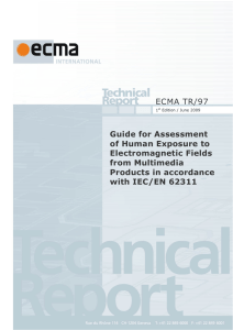 ECMA TR/97 Guide for Assessment of Human Exposure to