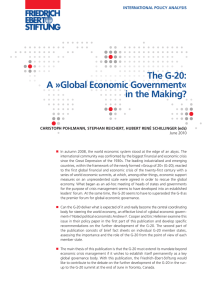A »Global Economic Government« in the Making?