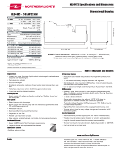 S125 NL944T3 spec sh.. - Northern Lights Marine Generators