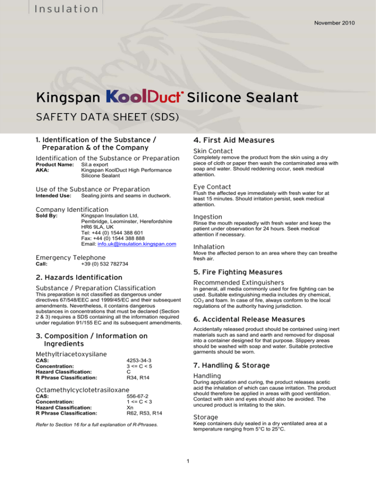 KoolDuct Silicone Sealant