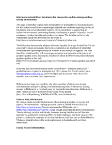 Information about life at Swinburne for prospective and incoming