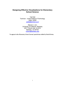 Designing Effective Visualizations for Elementary School Science