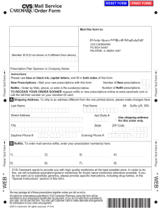 Prescription Mail Order Form