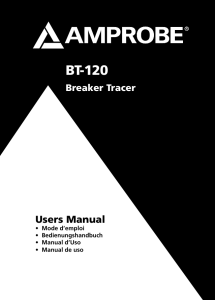 BT-120 Breaker Tracer Product Manual