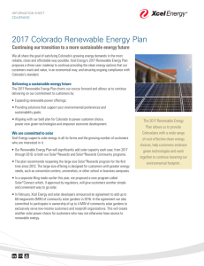 2017 Colorado Renewable Energy Plan
