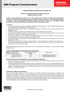 TOSHIBA AMERICA INFORMATION SYSTEMS, INC