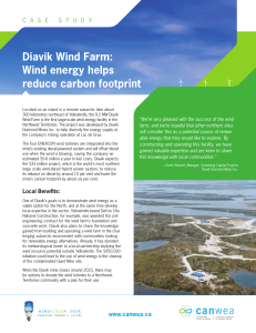 Diavik Wind Farm - Canadian Wind Energy Association